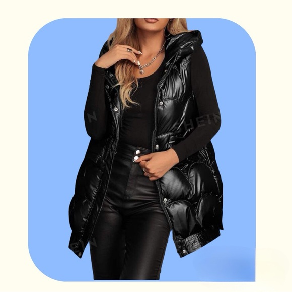 💕 NWOT Sleeveless & Hooded PufferJacket 💕 - Picture 6 of 11